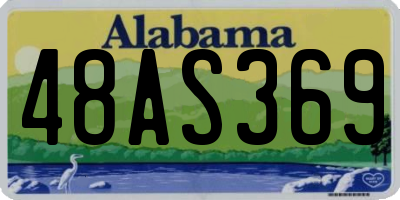 AL license plate 48AS369
