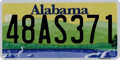 AL license plate 48AS371