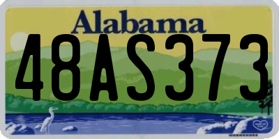 AL license plate 48AS373