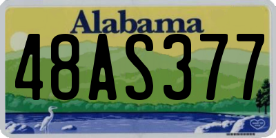 AL license plate 48AS377