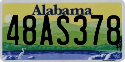 AL license plate 48AS378