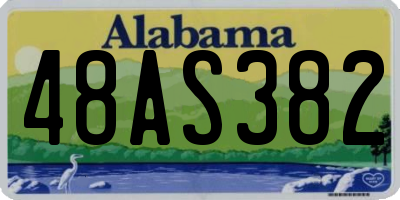 AL license plate 48AS382