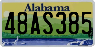 AL license plate 48AS385