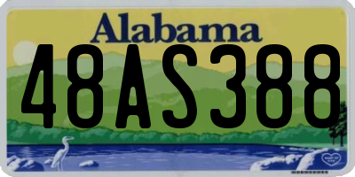 AL license plate 48AS388