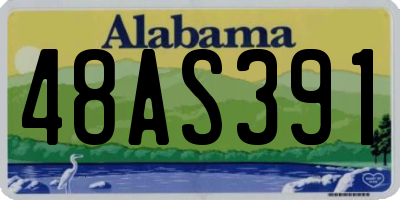 AL license plate 48AS391