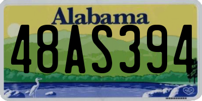 AL license plate 48AS394