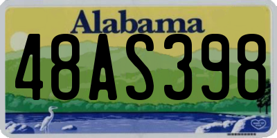 AL license plate 48AS398