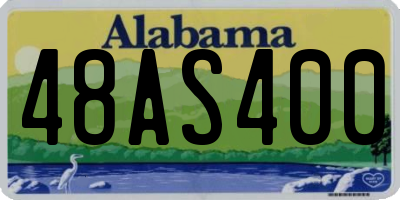 AL license plate 48AS400
