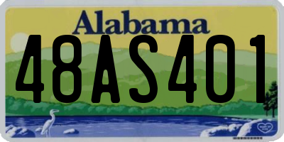 AL license plate 48AS401