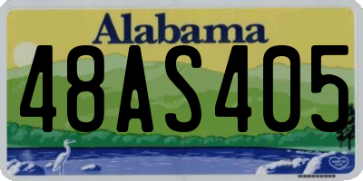 AL license plate 48AS405