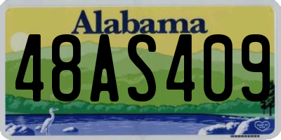 AL license plate 48AS409
