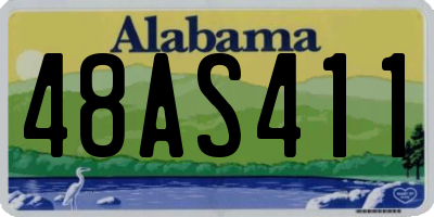 AL license plate 48AS411