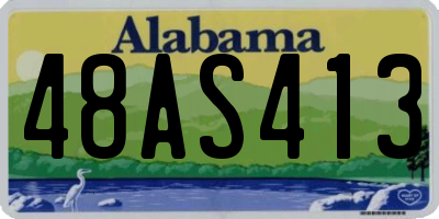 AL license plate 48AS413