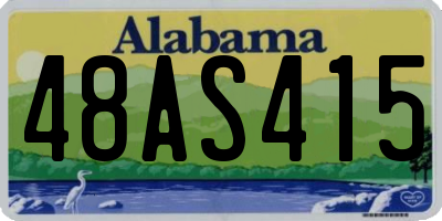 AL license plate 48AS415