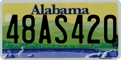 AL license plate 48AS420