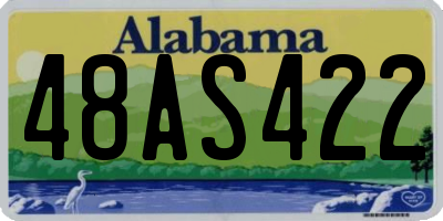 AL license plate 48AS422
