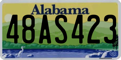 AL license plate 48AS423