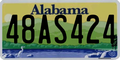 AL license plate 48AS424