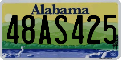 AL license plate 48AS425
