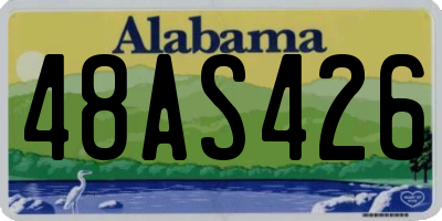 AL license plate 48AS426