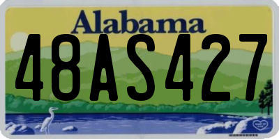AL license plate 48AS427