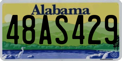 AL license plate 48AS429