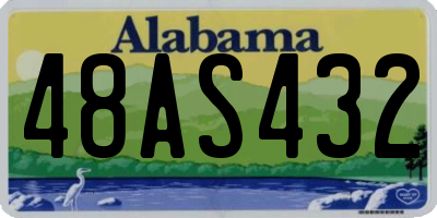 AL license plate 48AS432