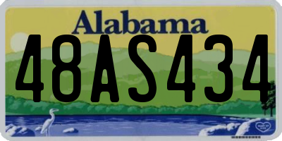 AL license plate 48AS434