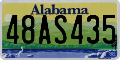 AL license plate 48AS435