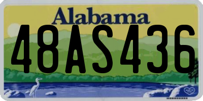 AL license plate 48AS436