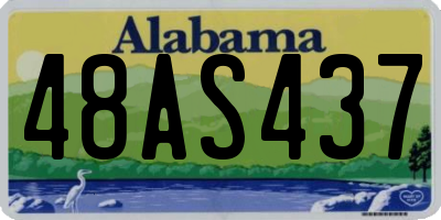 AL license plate 48AS437