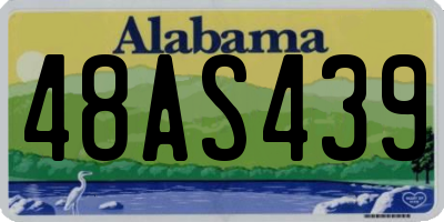 AL license plate 48AS439