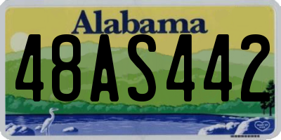 AL license plate 48AS442