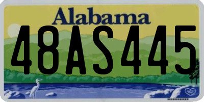 AL license plate 48AS445
