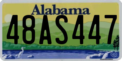 AL license plate 48AS447