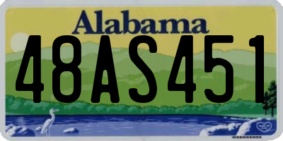 AL license plate 48AS451