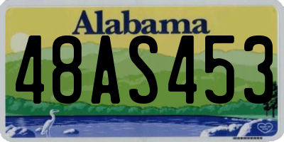 AL license plate 48AS453