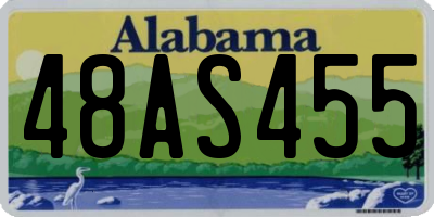 AL license plate 48AS455