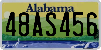 AL license plate 48AS456