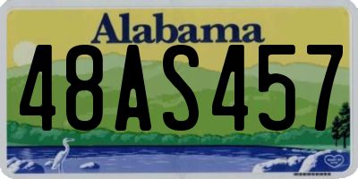 AL license plate 48AS457