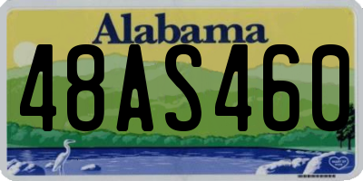 AL license plate 48AS460
