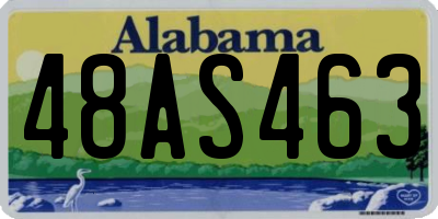 AL license plate 48AS463