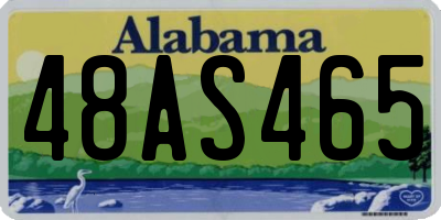 AL license plate 48AS465