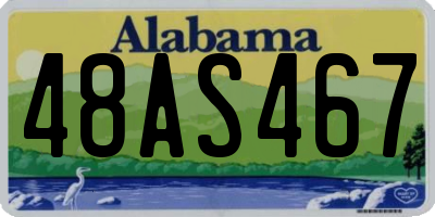 AL license plate 48AS467