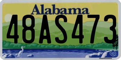 AL license plate 48AS473