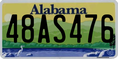 AL license plate 48AS476
