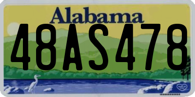 AL license plate 48AS478