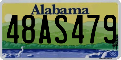 AL license plate 48AS479