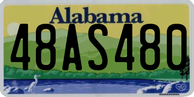 AL license plate 48AS480