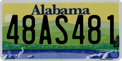 AL license plate 48AS481